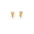 Explore the sophistication of the Rose Flower Zirconia Stones and Petals Huggie Earrings, expertly crafted in a captivating rose gold-filled design. These earrings are adorned with small, diamond-like stones that enhance the petals and leaves, offering a mesmerizing sparkle against a clean white backdrop.